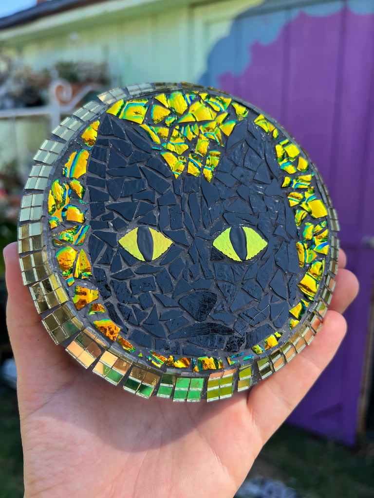 Mosaic Cat Plaque for the wall