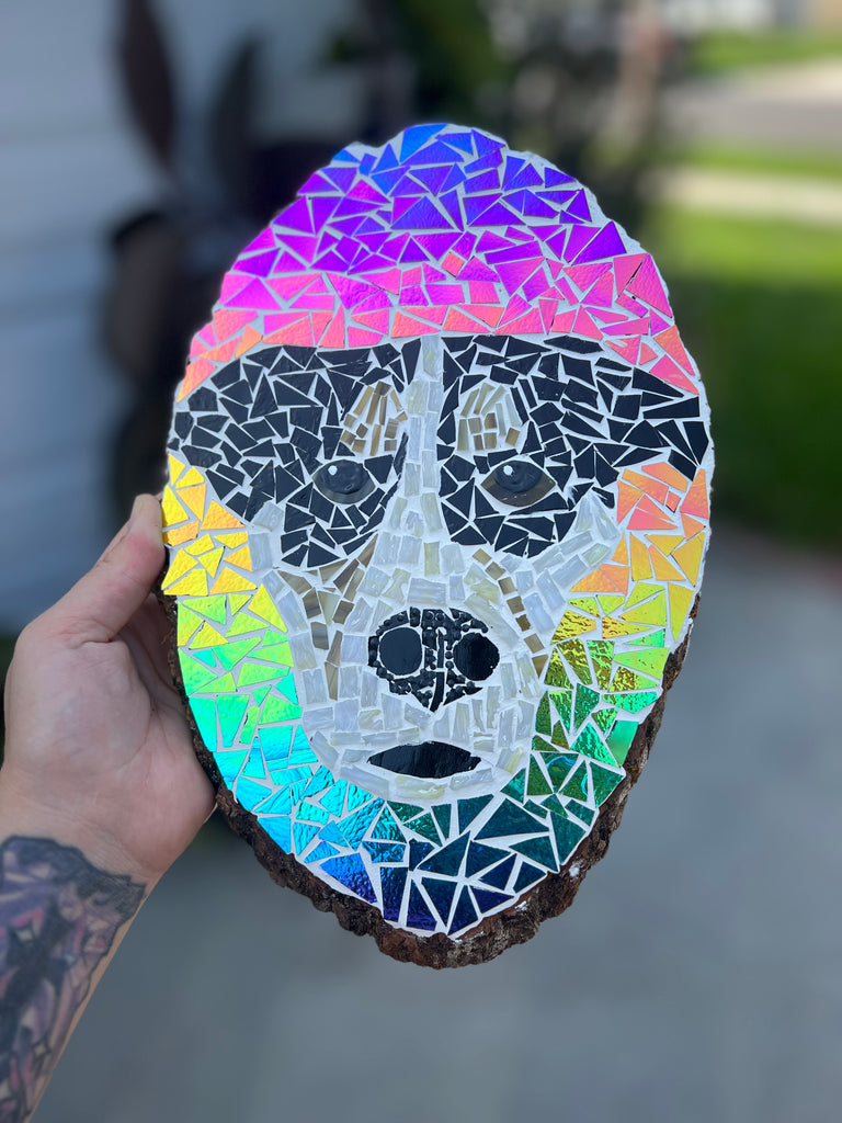 Custom Mosaic Pet Portrait