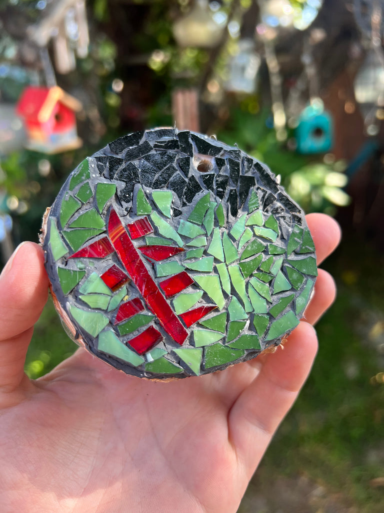 Frankensteins creature glass mosaic ornament