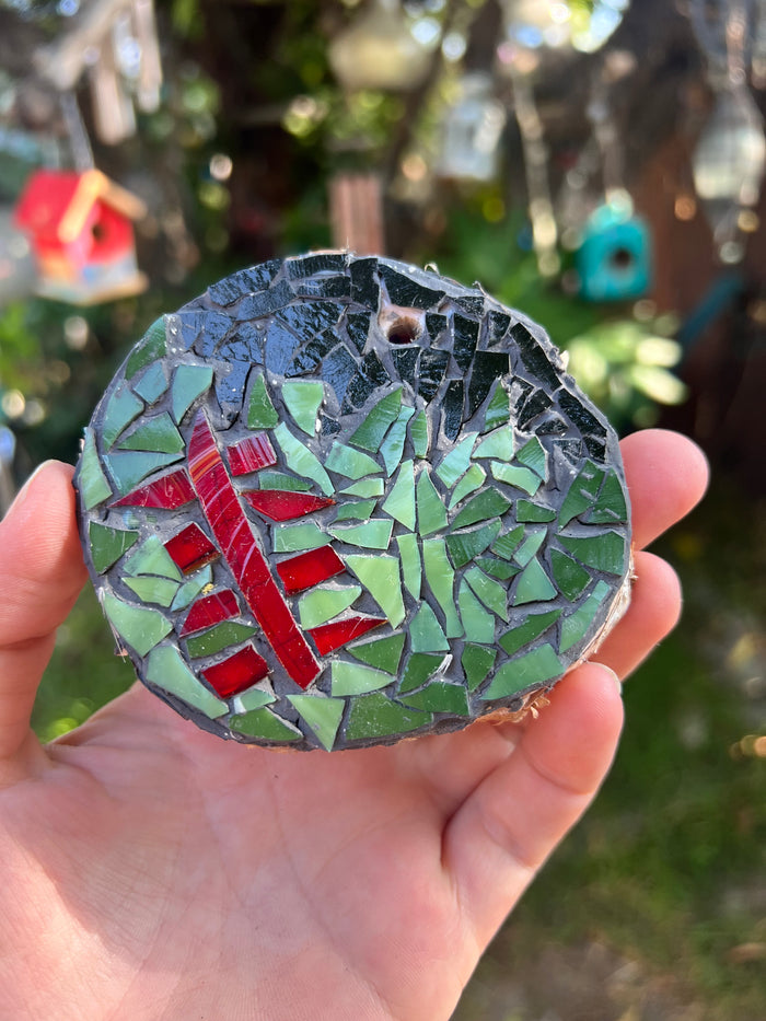 Frankensteins creature glass mosaic ornament