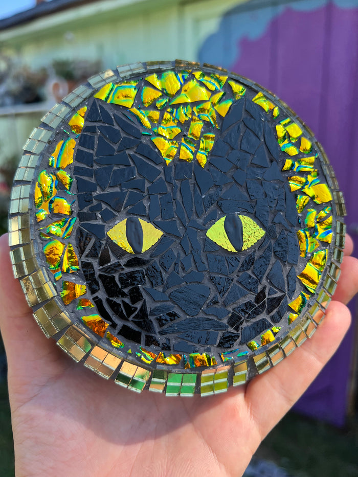 Mosaic Cat Plaque for the wall