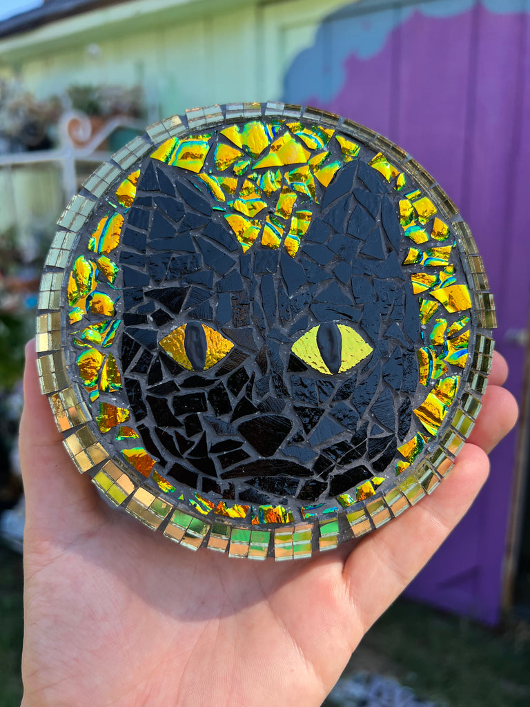 Mosaic Cat Plaque for the wall